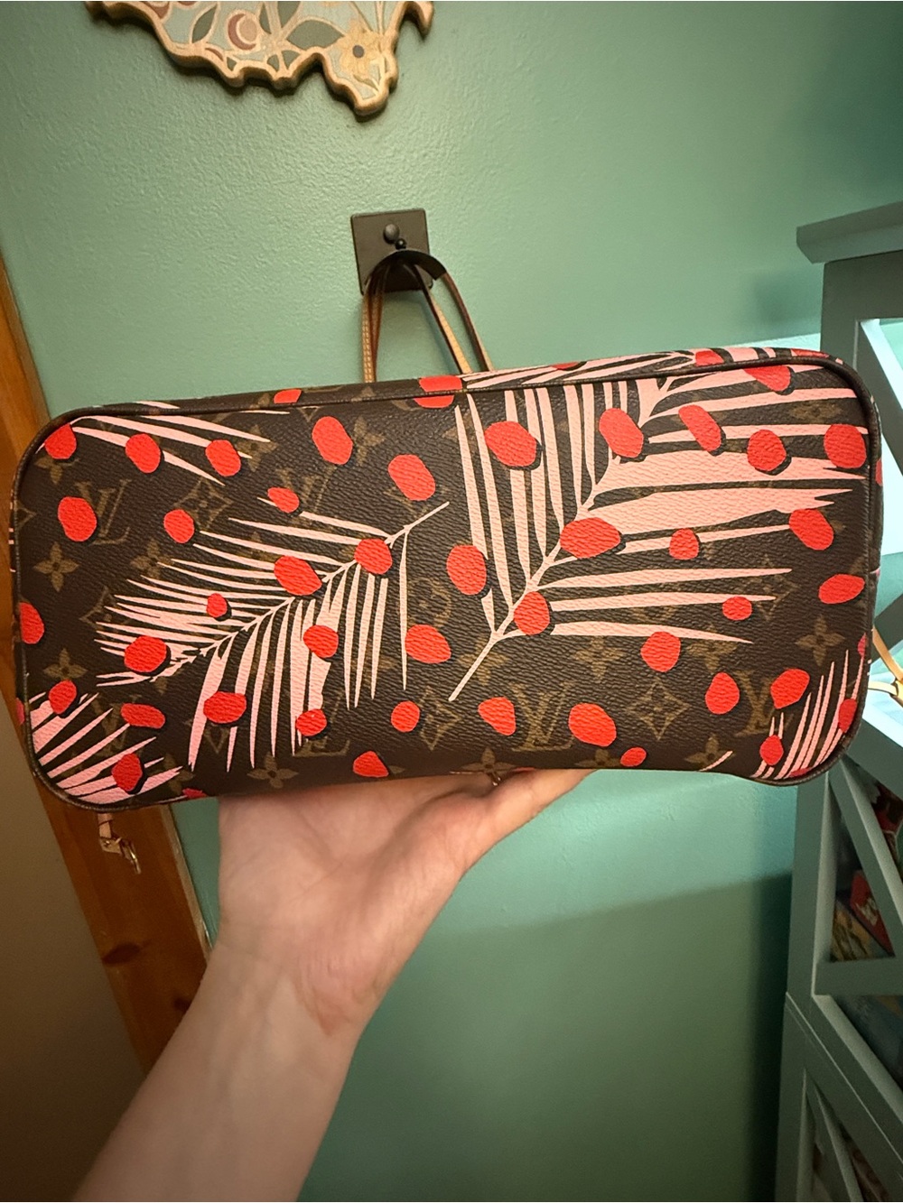 Authentic Louis Vuitton Jungle Dots Neverfull MM Medium & Sarah Wallet Monogram - Picture 5 of 12